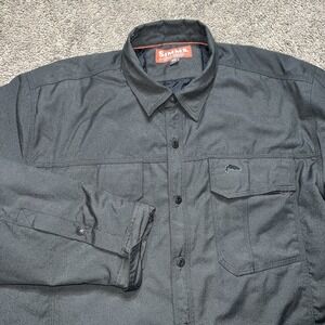 Simms Guide Insulated Shacket Jacket Mens XL Cobalt Black Primaloft Fishing